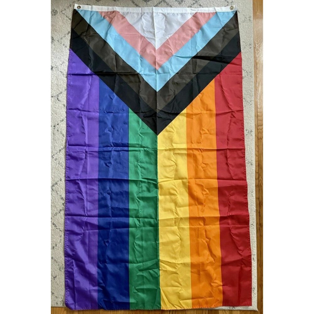 NIKE Progress Pride Gay LGBTQ+ Rainbow Flag 3x5 ft with Grommets New in Box